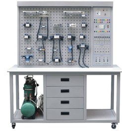 ZRQPL-02D 氣動與PLC實訓(xùn)裝置(網(wǎng)板型雙面)